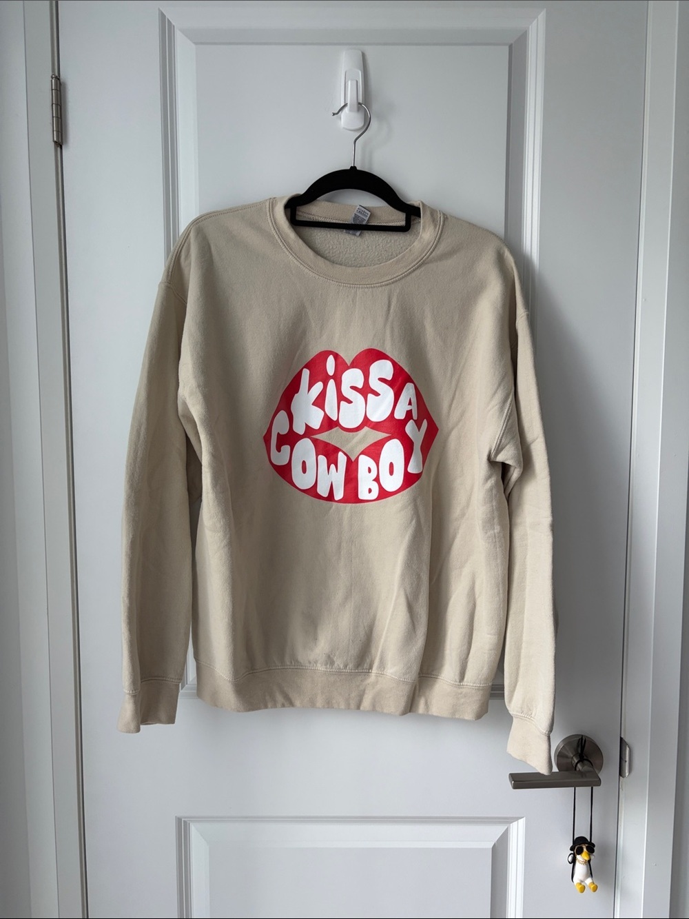 Kiss a Cowboy Crewneck Sweater